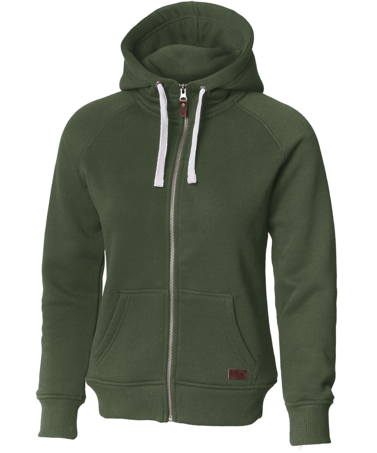 Nimbus Women’s Williamsburg – fashionable hooded sweatshirt in Olive, front view