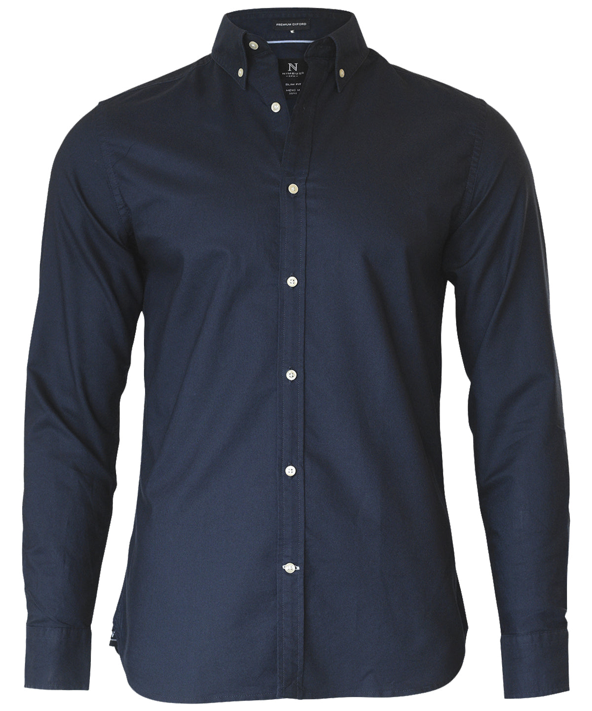 Nimbus Rochester Slim Fit – classic Oxford shirt in Ocean Blue, front view