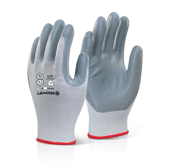 Click Beeswift Nitrile Foam Nylon Gloves, main product image