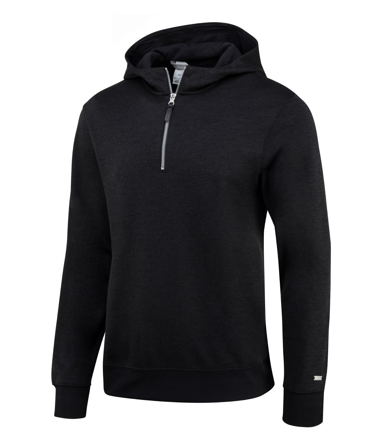 Nike Dri-FIT player hoodie in Black / Black / Black / Brushed Silver, lifestyle photo