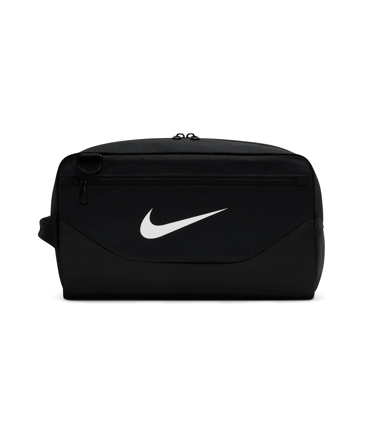 Nike Brasilia shoe bag in Black/Black/White, lifestyle photo