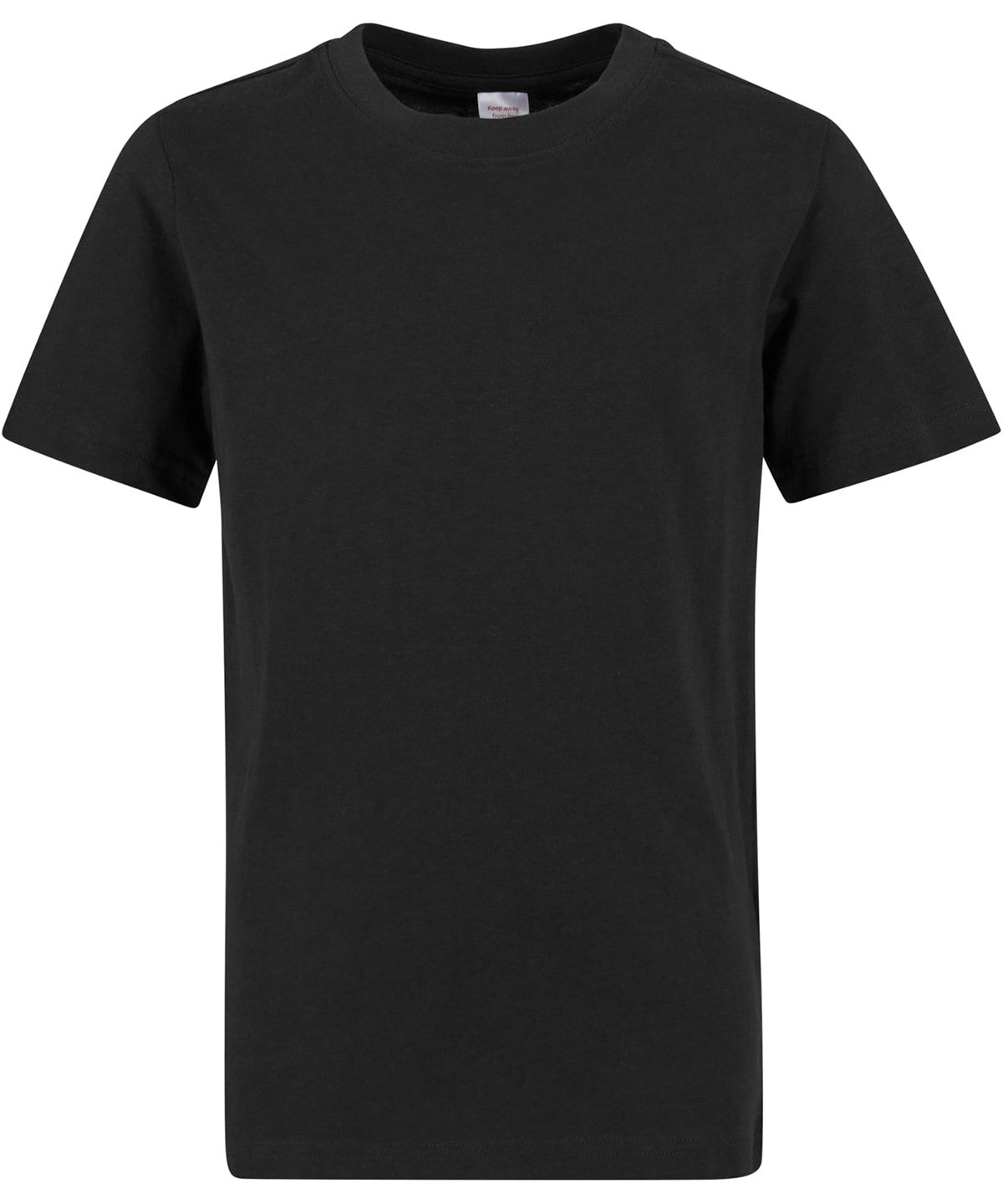 New Morning Studios Kids basic regular fit tee in Black, front view