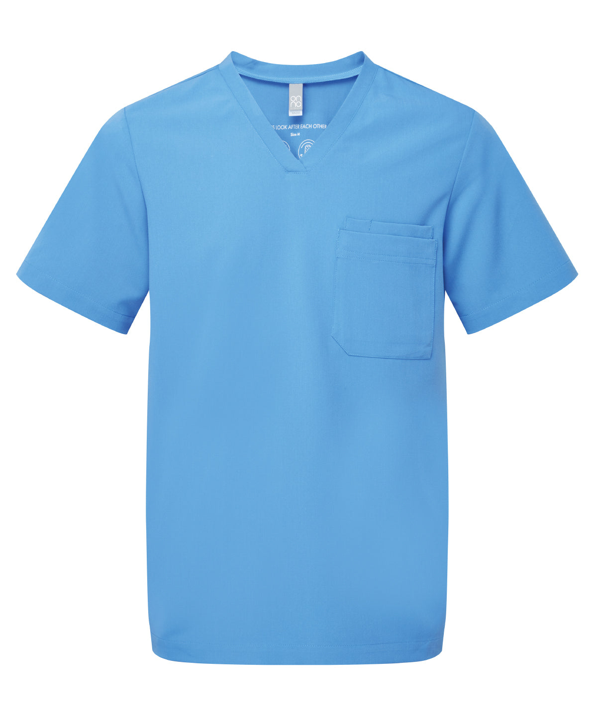 Onna by Premier Limitless Onna-stretch tunic in Ceil Blue, front view