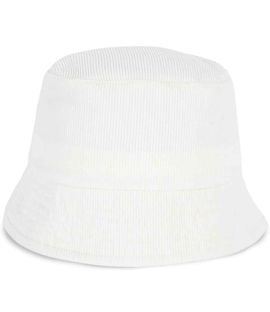 Native Spirit Corduroy Bucket Hat in Ivory, front view