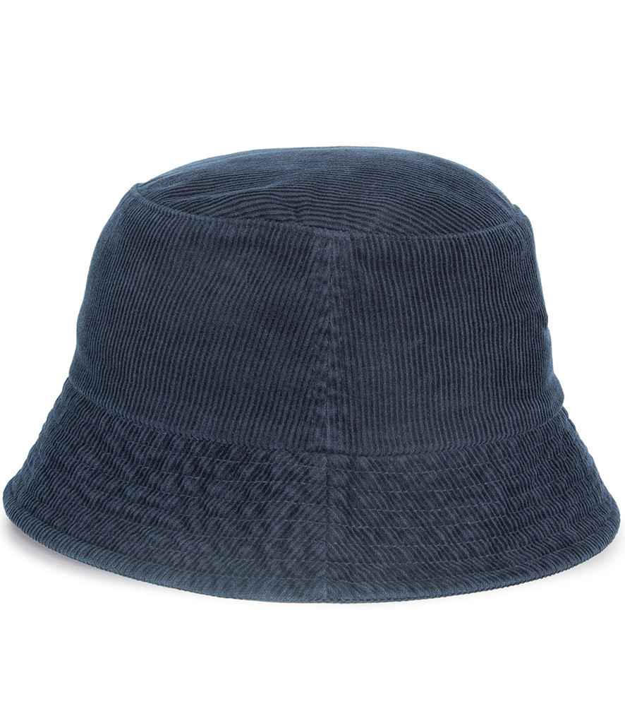 Native Spirit Corduroy Bucket Hat in Navy, back view