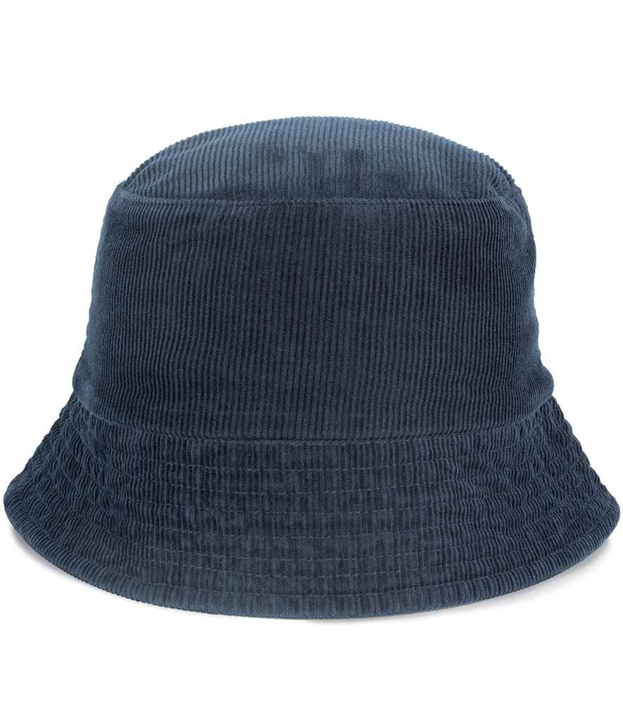 Native Spirit Corduroy Bucket Hat in Navy, front view