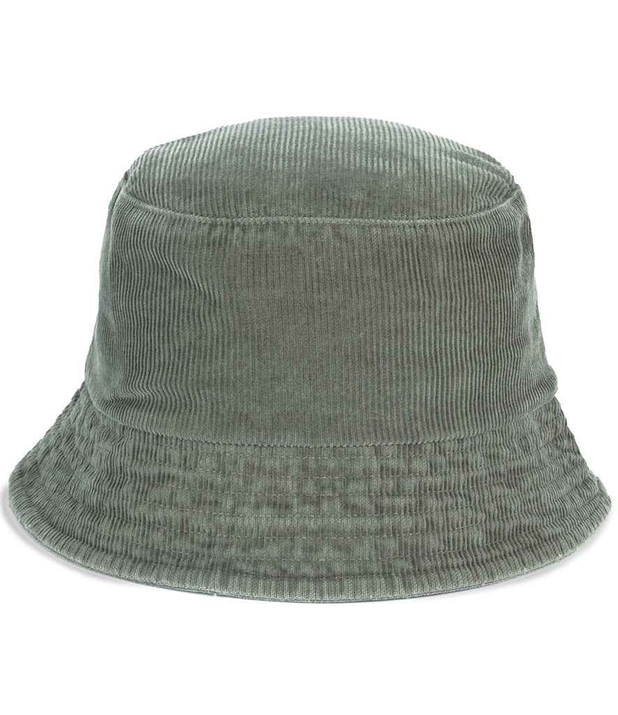 Native Spirit Corduroy Bucket Hat in Organic Khaki, front view