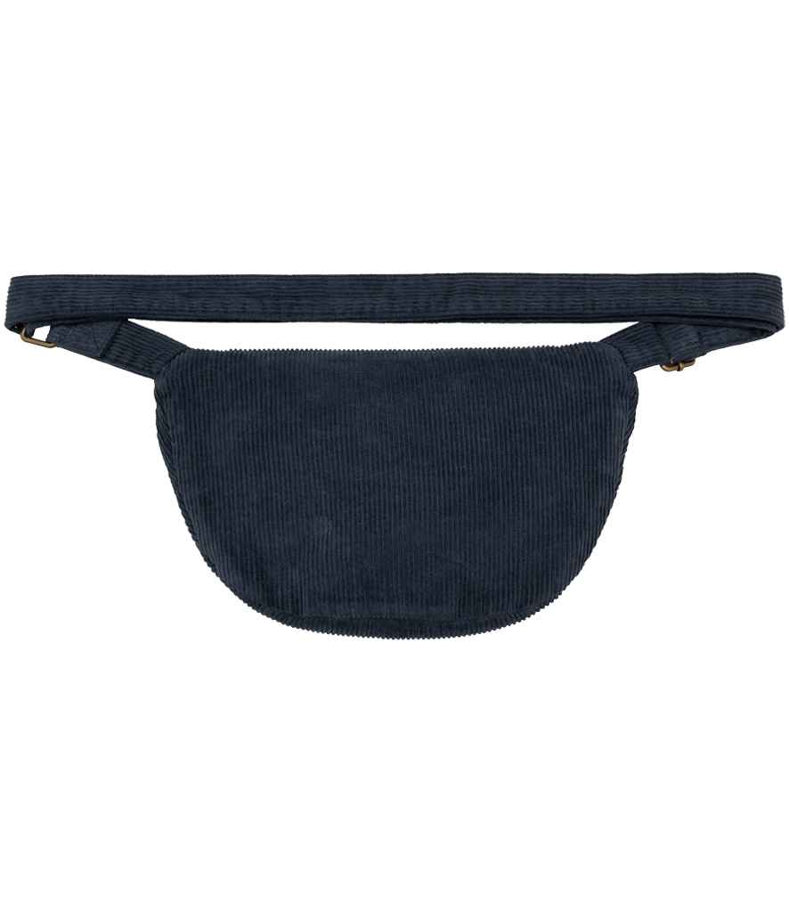 Native Spirit Corduroy Faded Waist Bag in Washed Dark Navy, back view