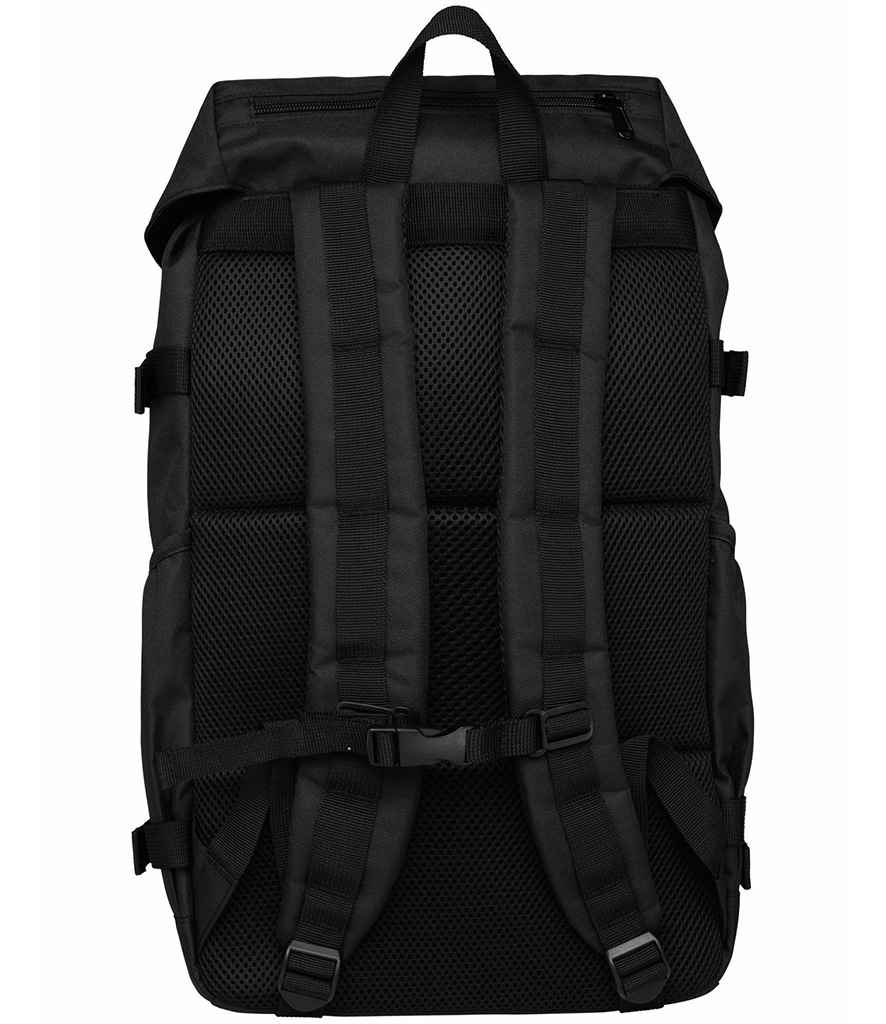 Native Spirit Unisex Backpack in Black, back view