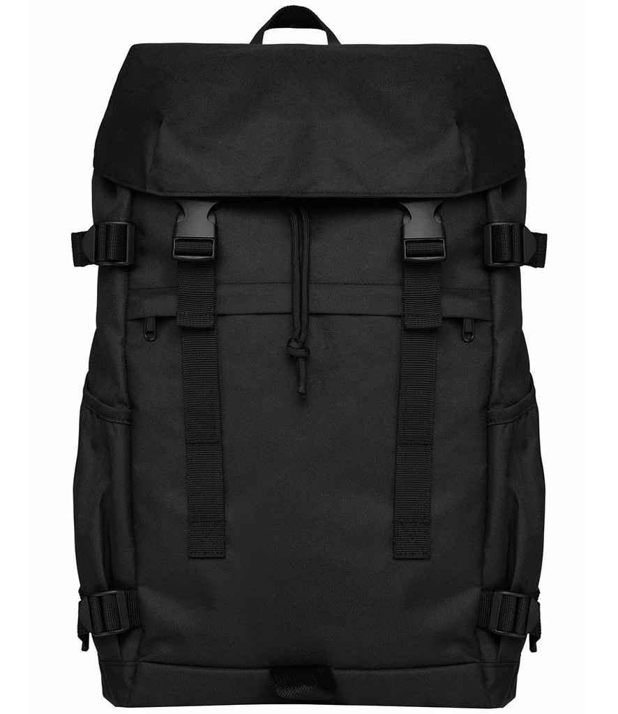 Native Spirit Unisex Backpack in Black, front view