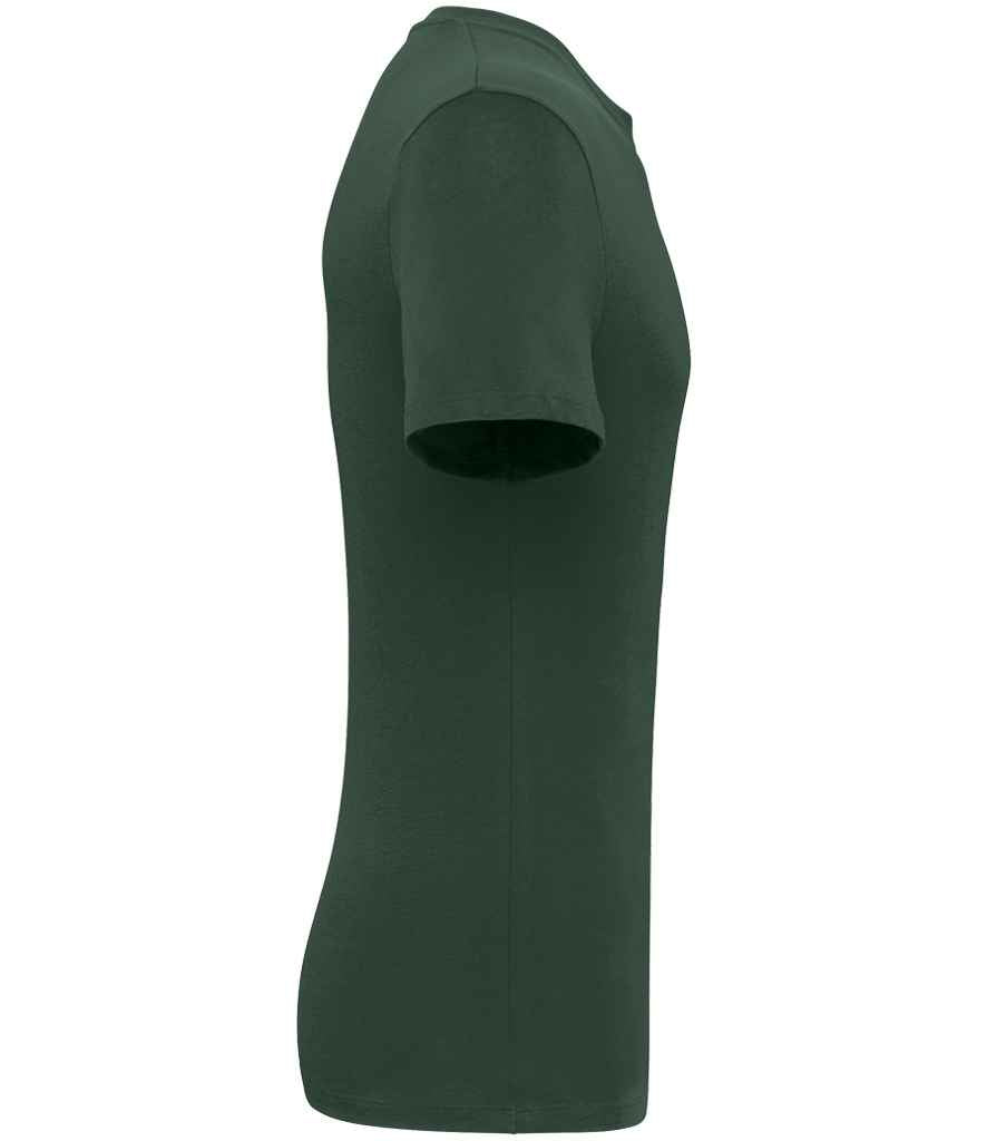 Native Spirit Unisex T-Shirt in Forest Green, side view