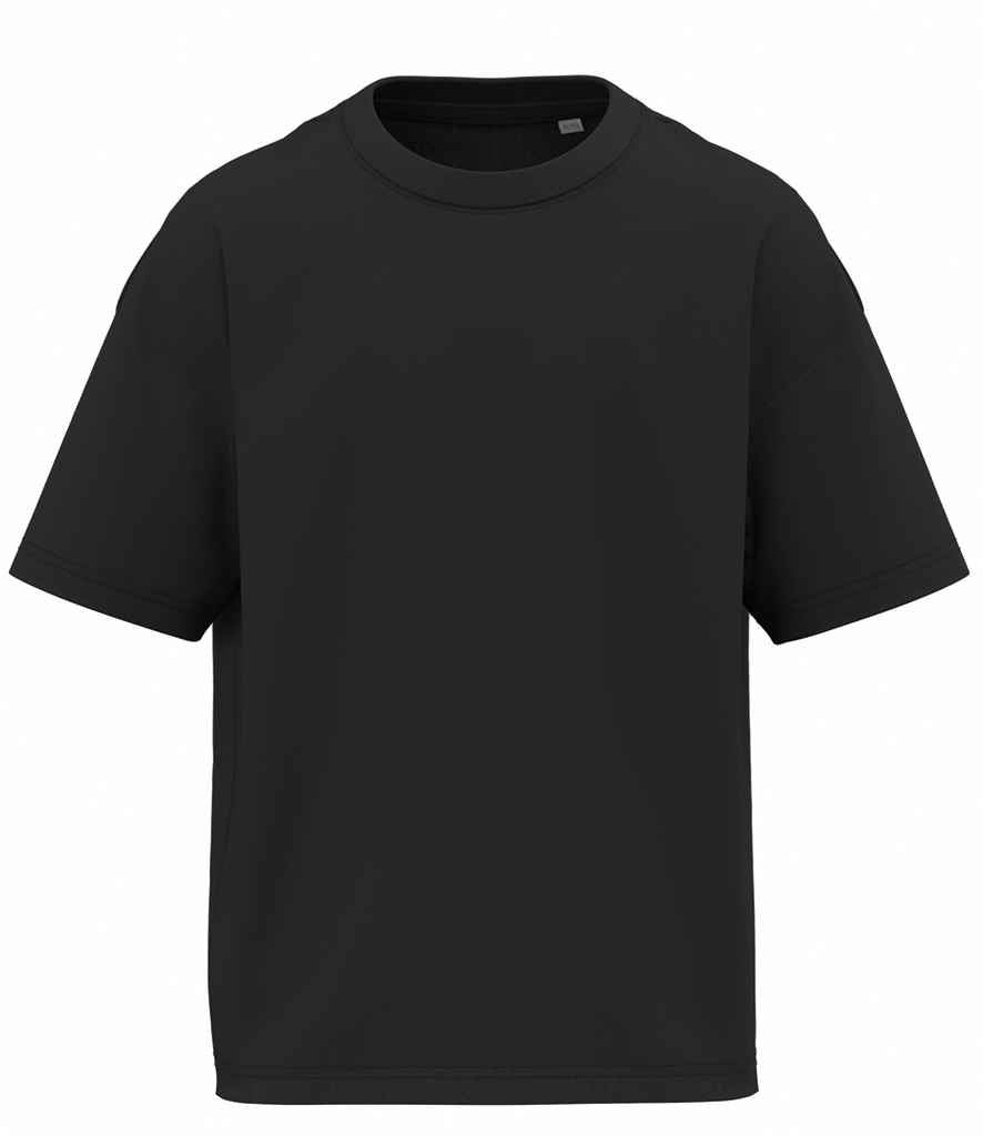 Native Spirit Kids Oversized T-Shirt in Black, front view