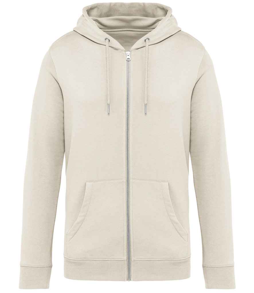 Native Spirit Unisex Full Zip Hoodie in Ivory, front view