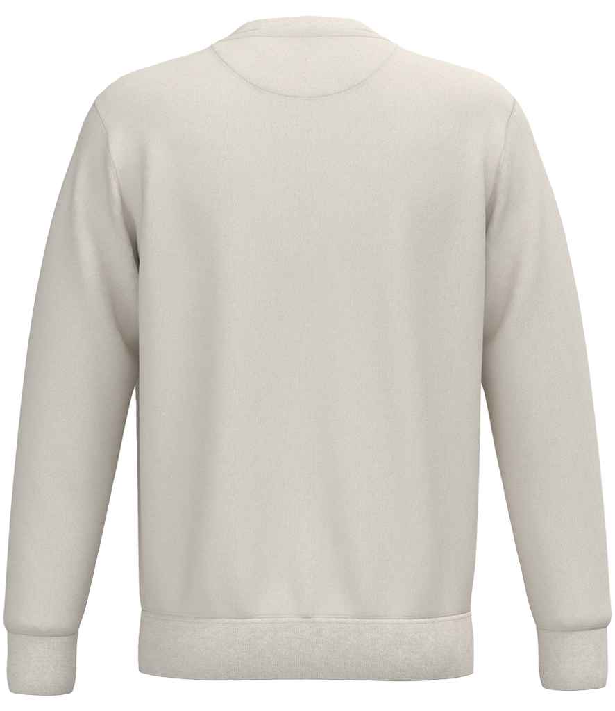 Native Spirit Unisex Crew Neck Sweatshirt in Ivory, back view