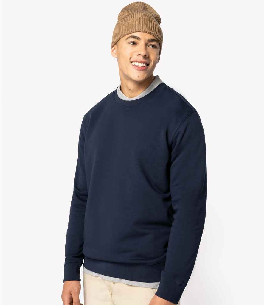 Native Spirit Unisex Crew Neck Sweatshirt in Navy