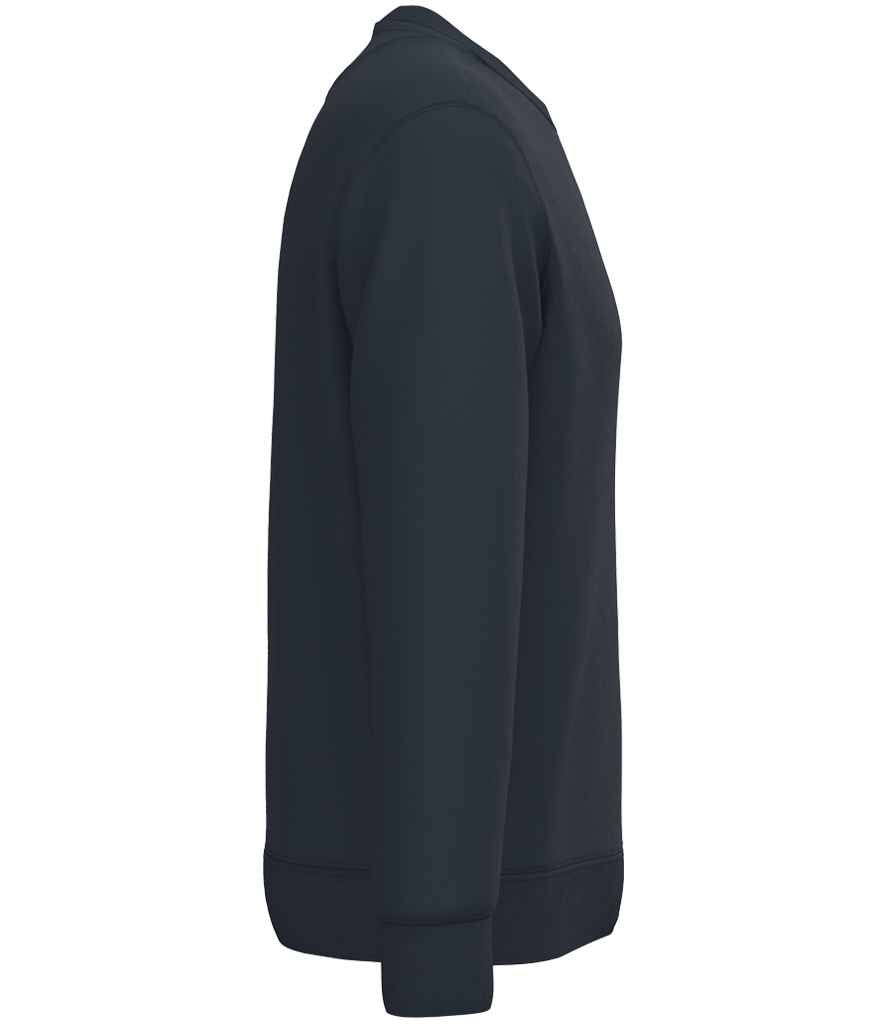 Native Spirit Unisex Crew Neck Sweatshirt in Navy, side view