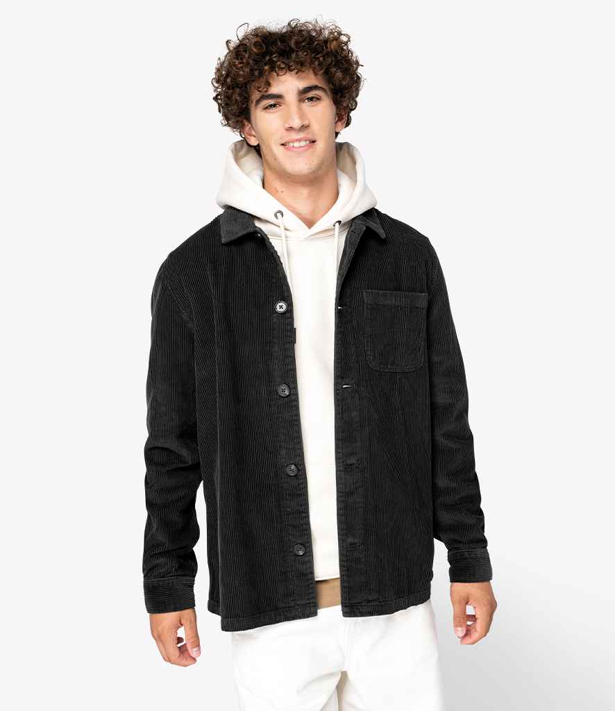 Native Spirit Corduroy Jacket in Washed Black