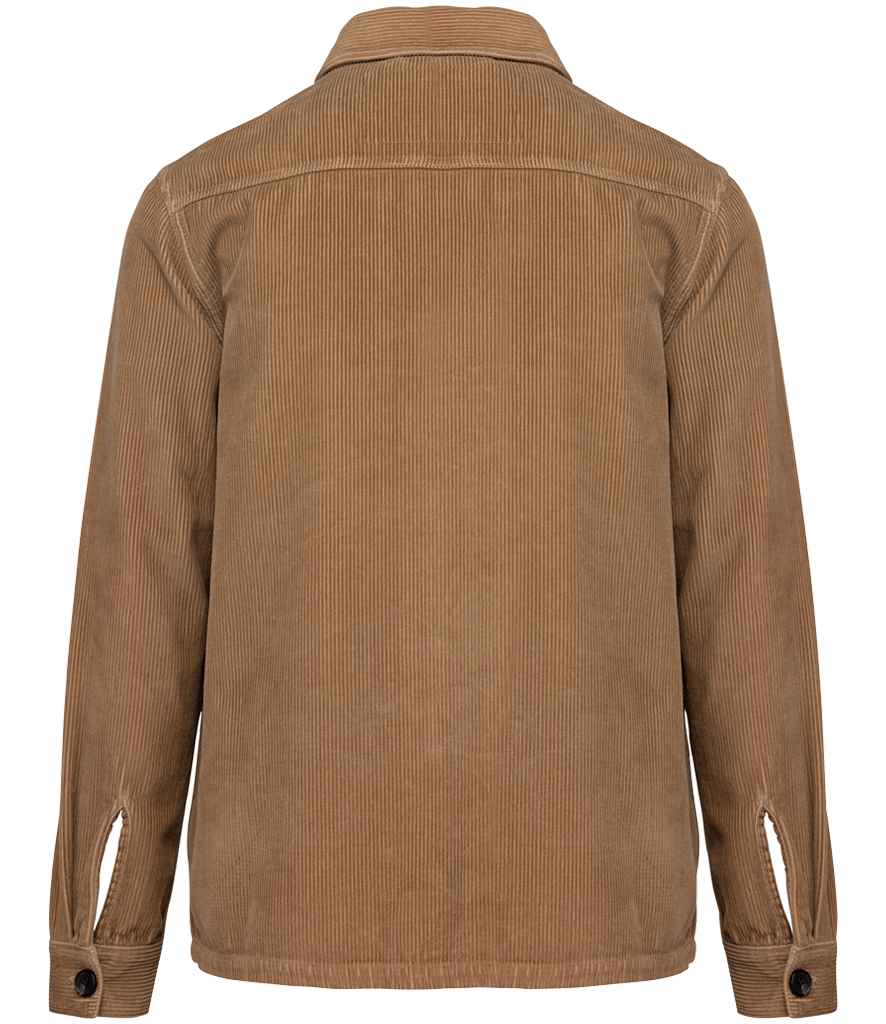 Native Spirit Corduroy Jacket in Washed Camel, back view