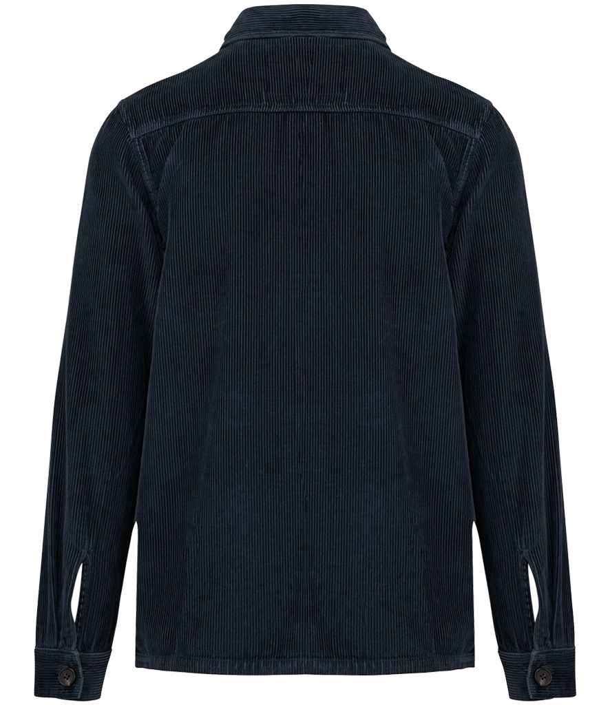 Native Spirit Corduroy Jacket in Washed Navy, back view