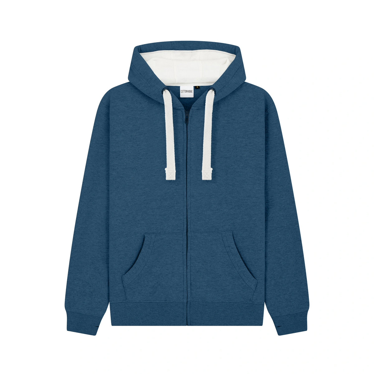 Cotton Ridge W81PF Comet Ultra Premium Zip Hoodie in Navy Melange