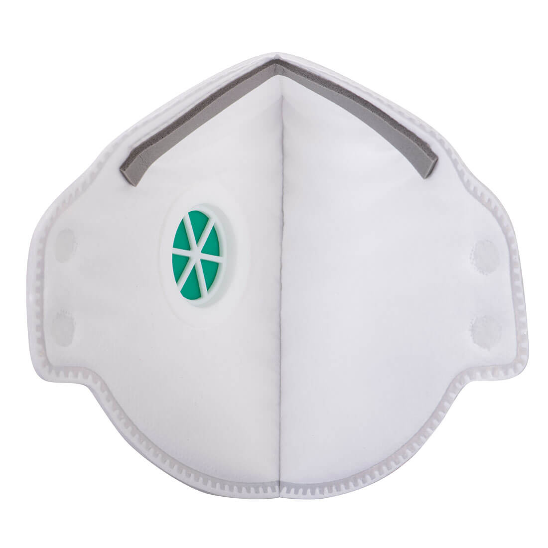 Portwest P351 FFP3 Valved Dolomite Fold Flat Respirator (Pk20) in White, back view