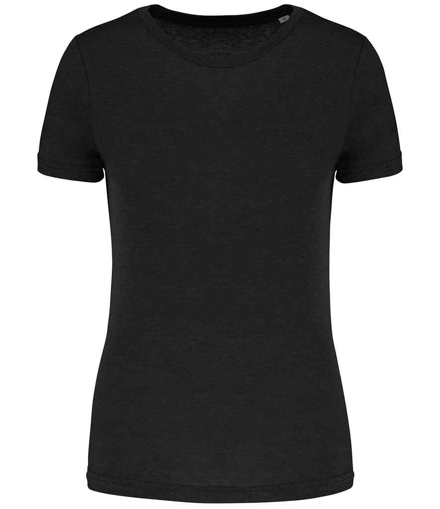 Proact Ladies Triblend Sports T-Shirt in Black, front view