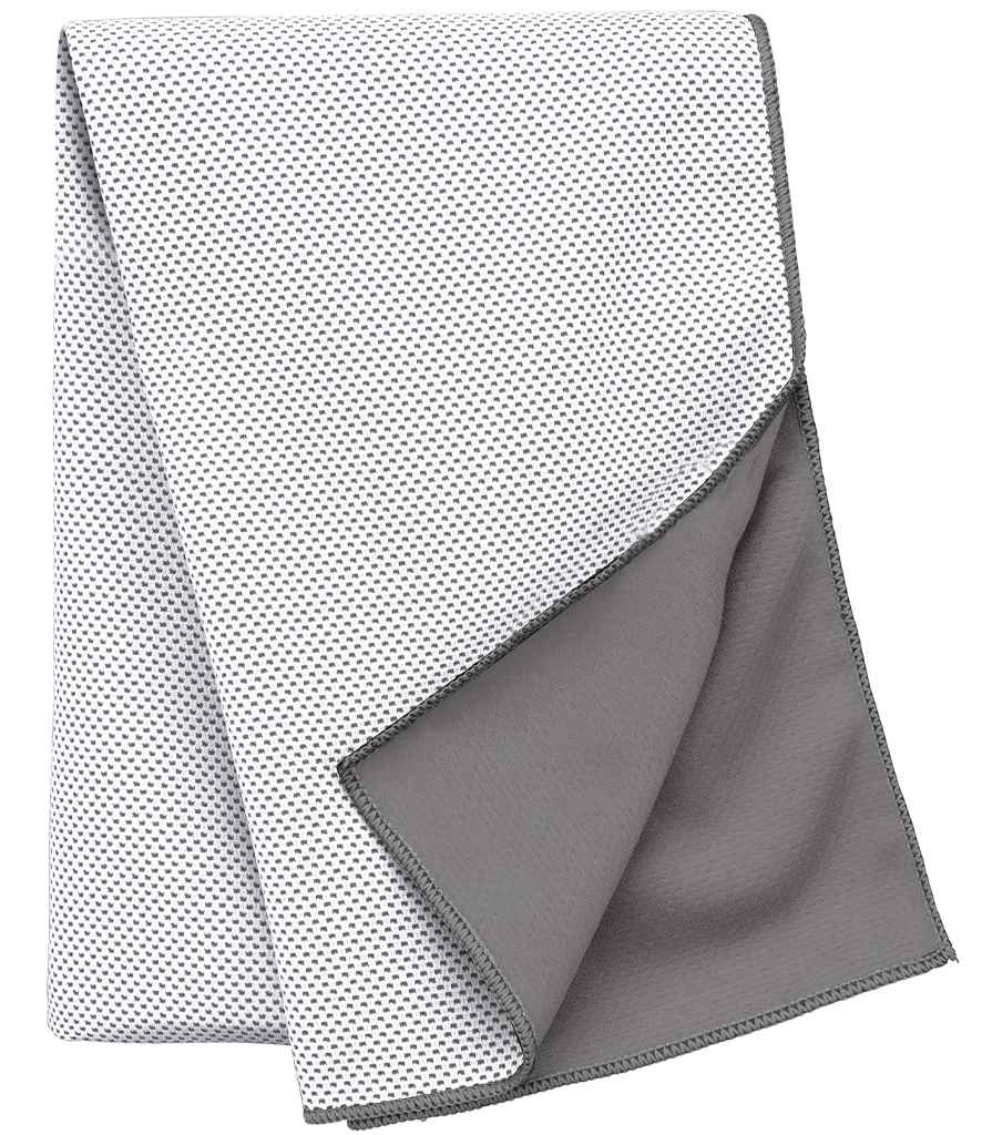 Proact Refreshing Sports Towel in Icy White, front view