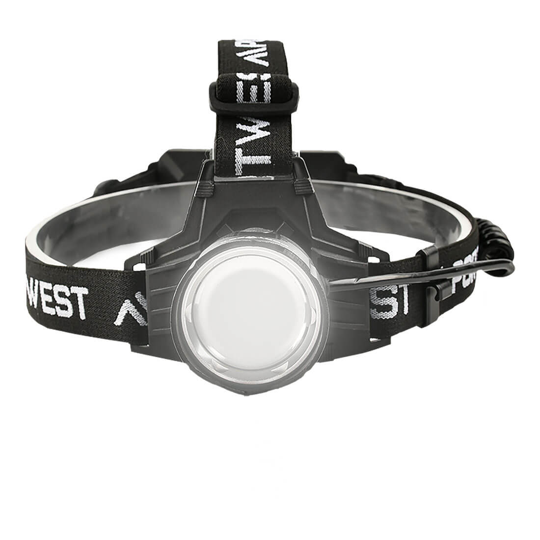 Portwest High Power Focusing Head Light in Black, main product image
