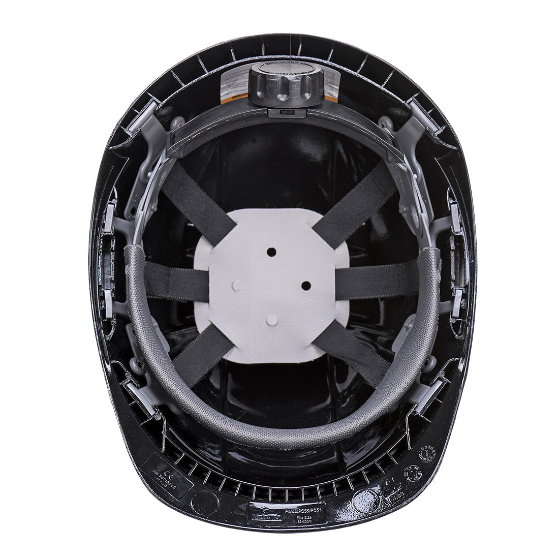 Portwest PC55 Endurance Carbon Look Helmet in Grey, back view