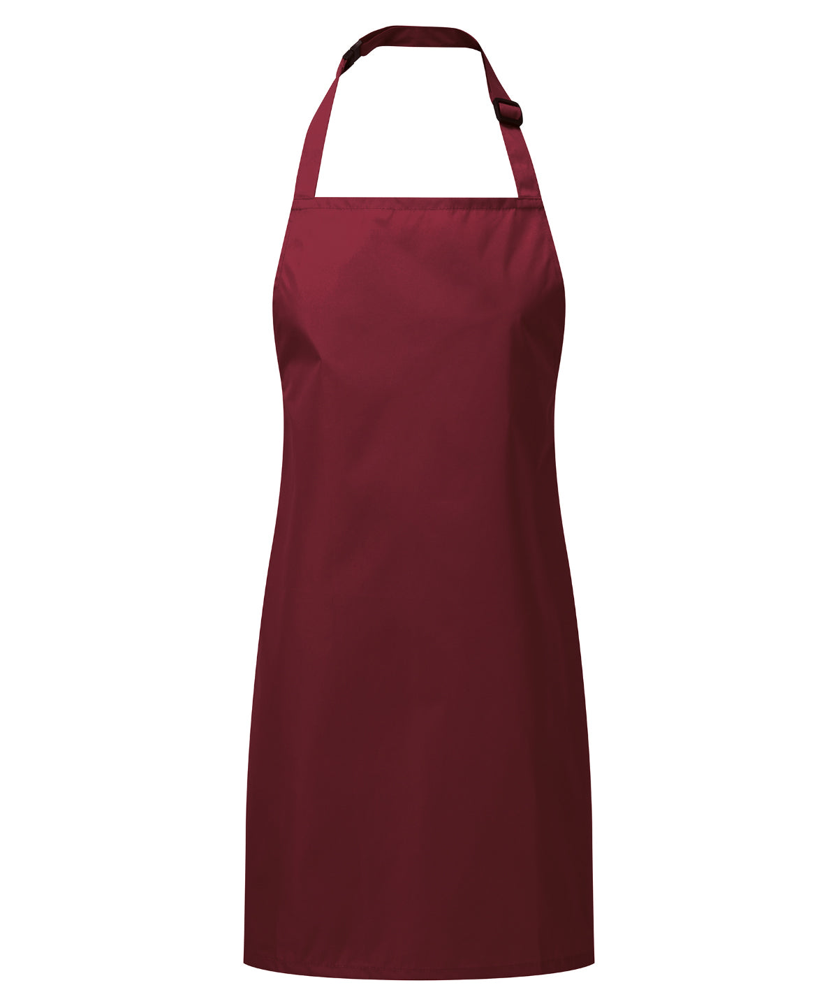Premier Kids waterproof apron in Burgundy, front view