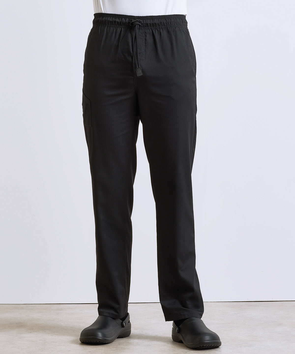 Premier Chef's select slim leg trousers in Black, lifestyle photo