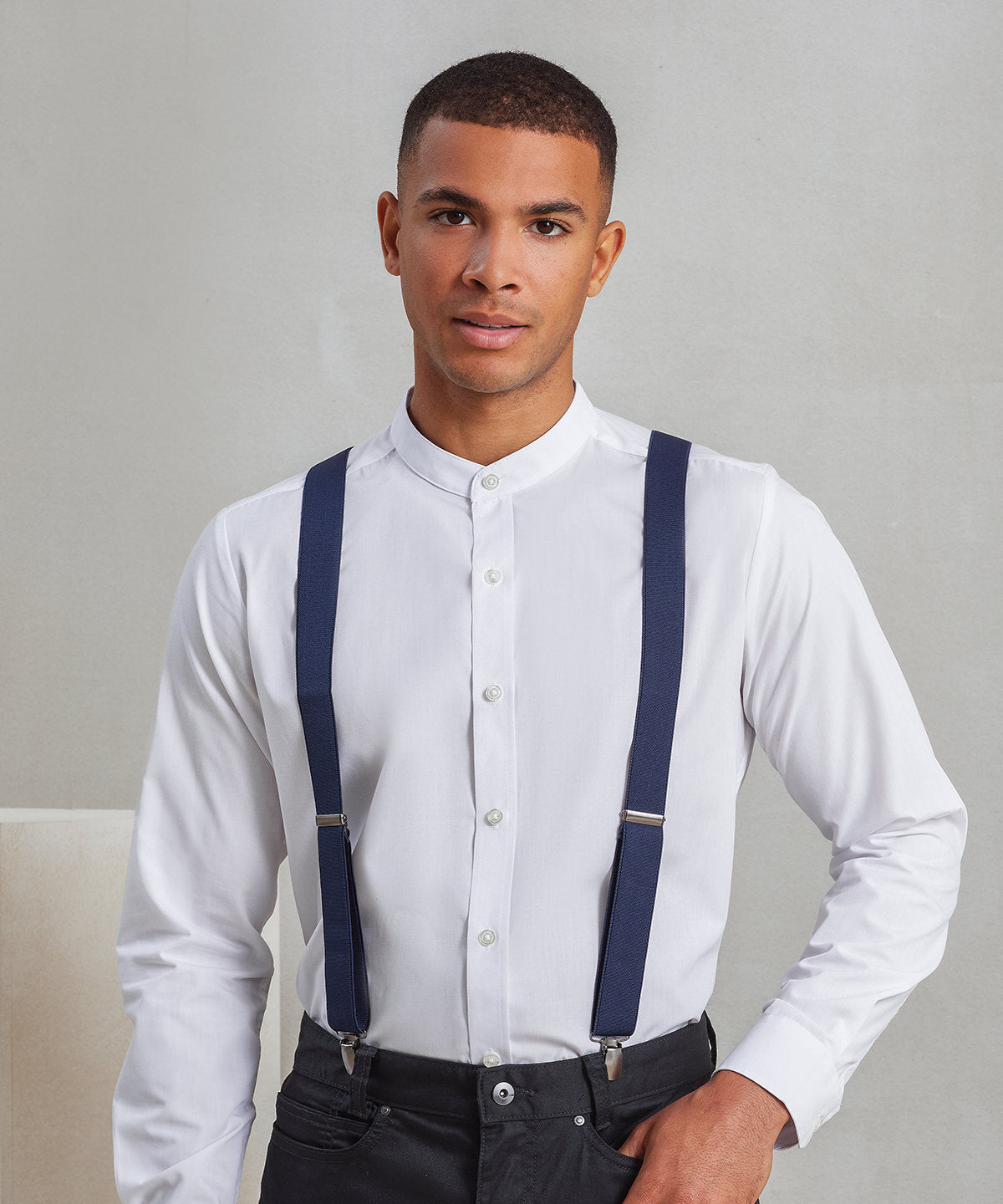 Premier Clip-on trouser braces, lifestyle photo