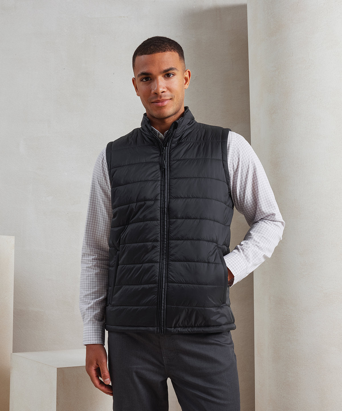 Premier ‘Recyclight’ padded gilet, lifestyle photo