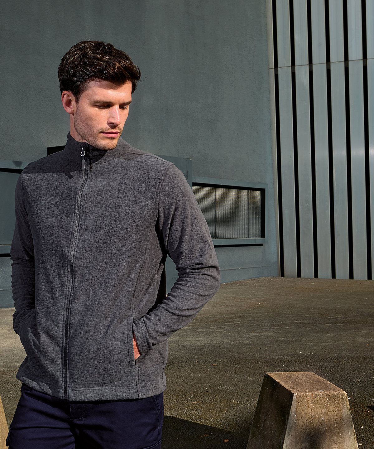 Premier ‘Recyclight’ full-zip microfleece, lifestyle photo