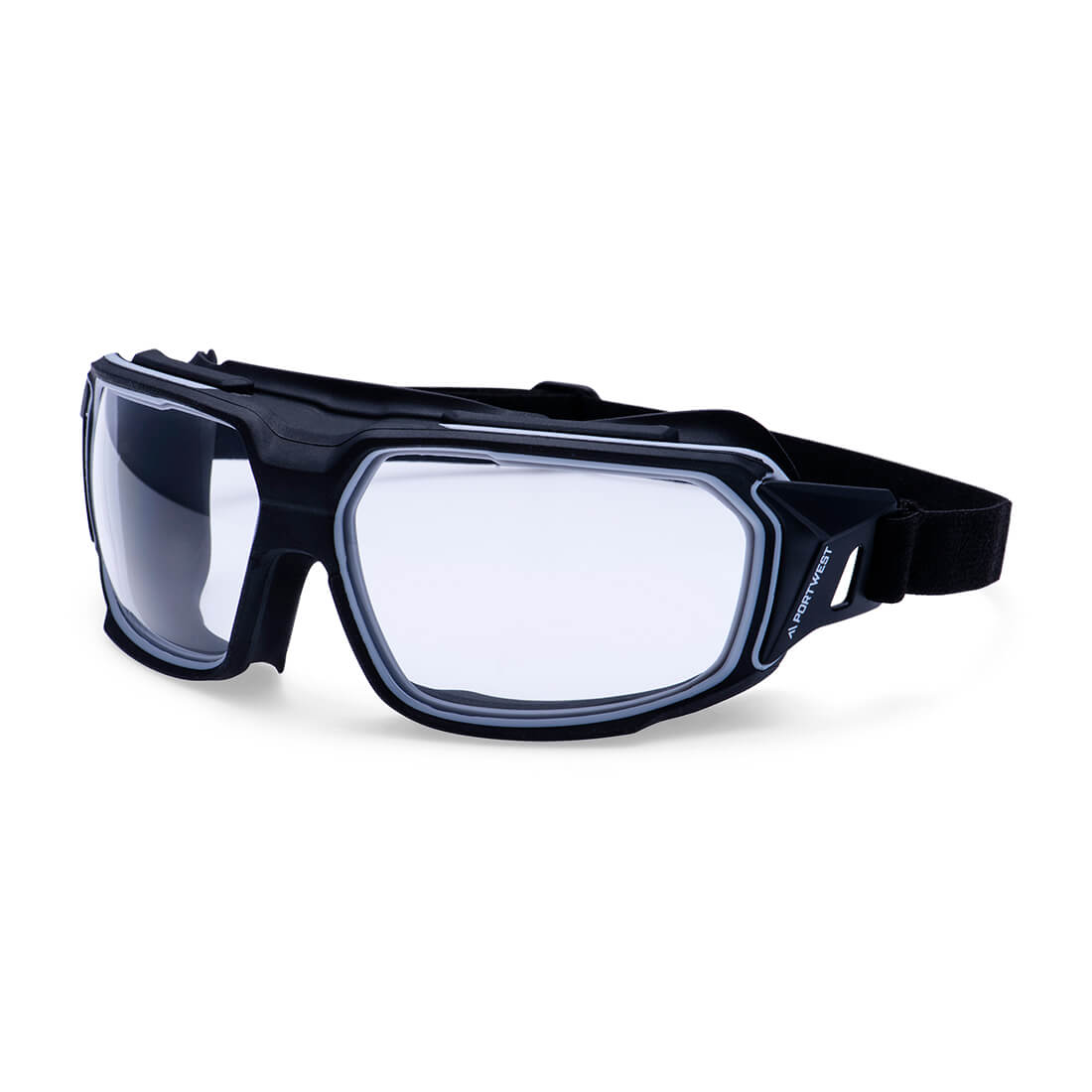 Portwest Foldable Goggles in Clear, main product image