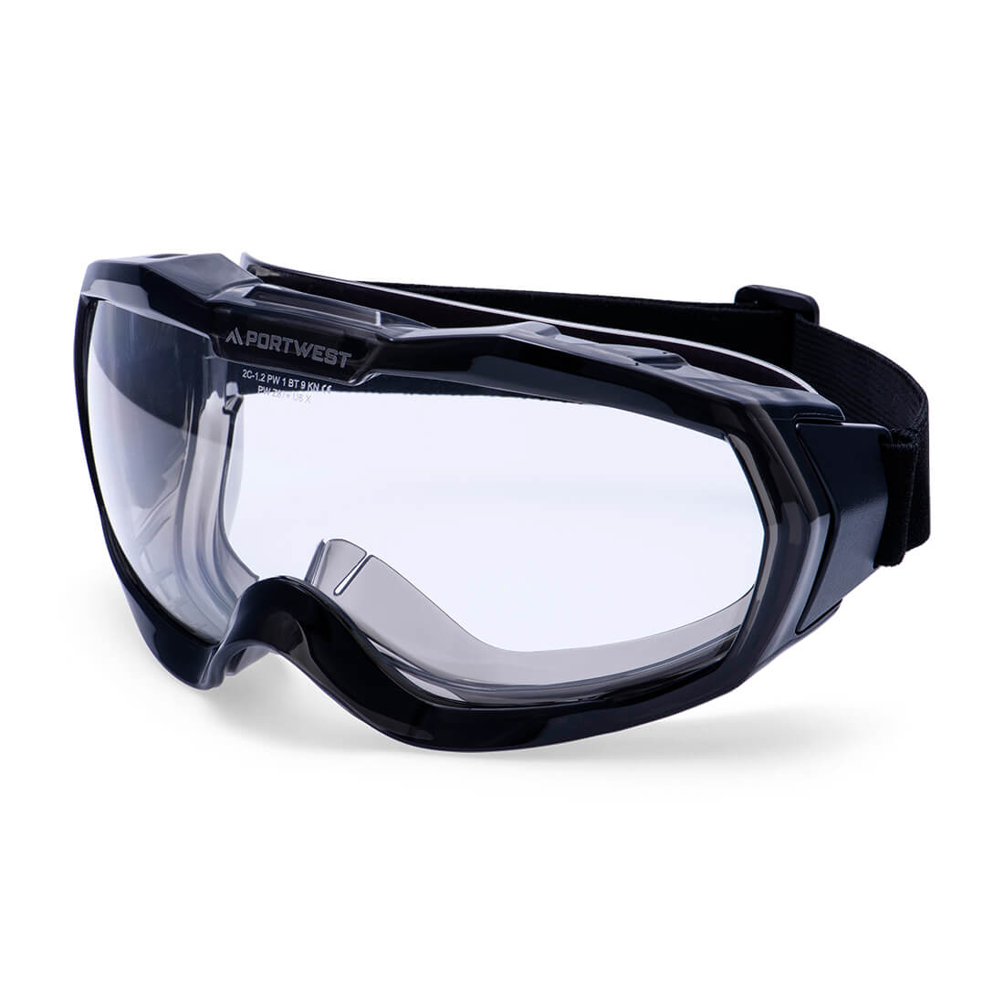 Portwest Ultra Safe Light Unvented Goggles in Clear, main product image