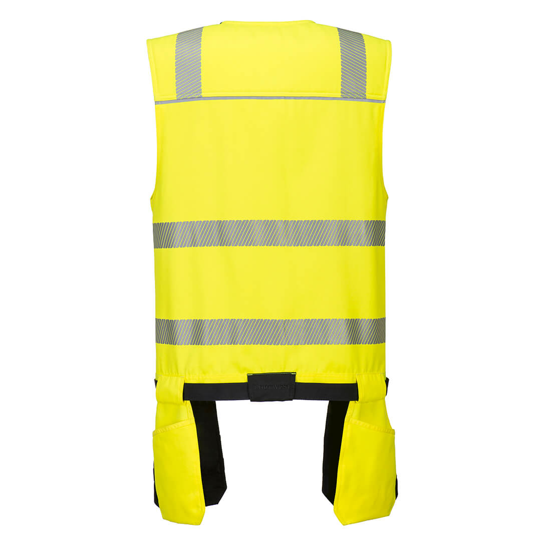 Portwest PW308 PW3 Hi-Vis Class 1 Tool Vest in Yellow/Black, back view