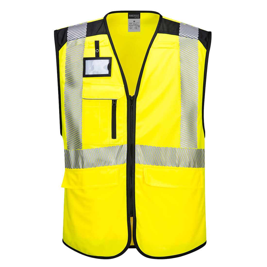 Portwest PW3 Hi-Vis Executive Vest in Yellow/Black, main product image