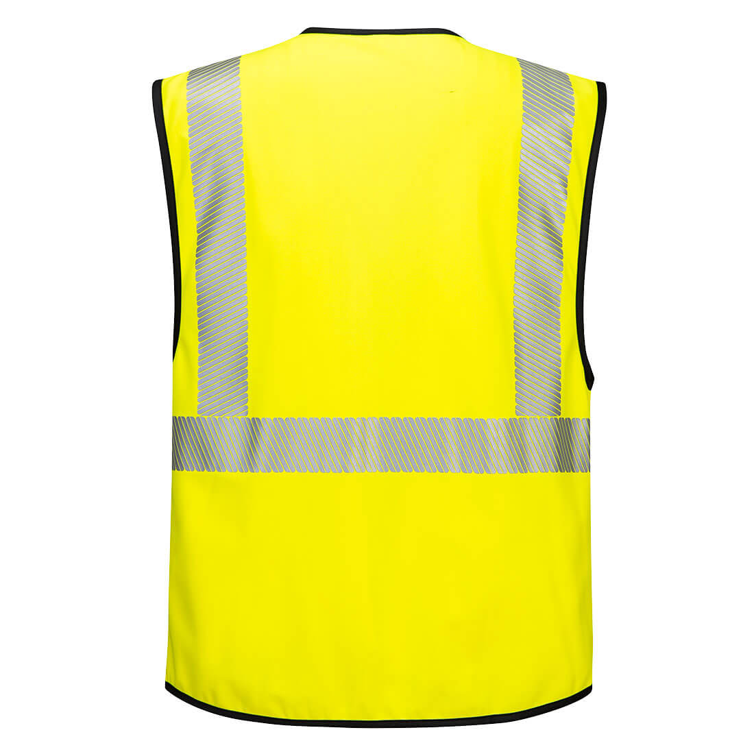 Portwest PW309 PW3 Hi-Vis Executive Vest in Yellow/Black, back view
