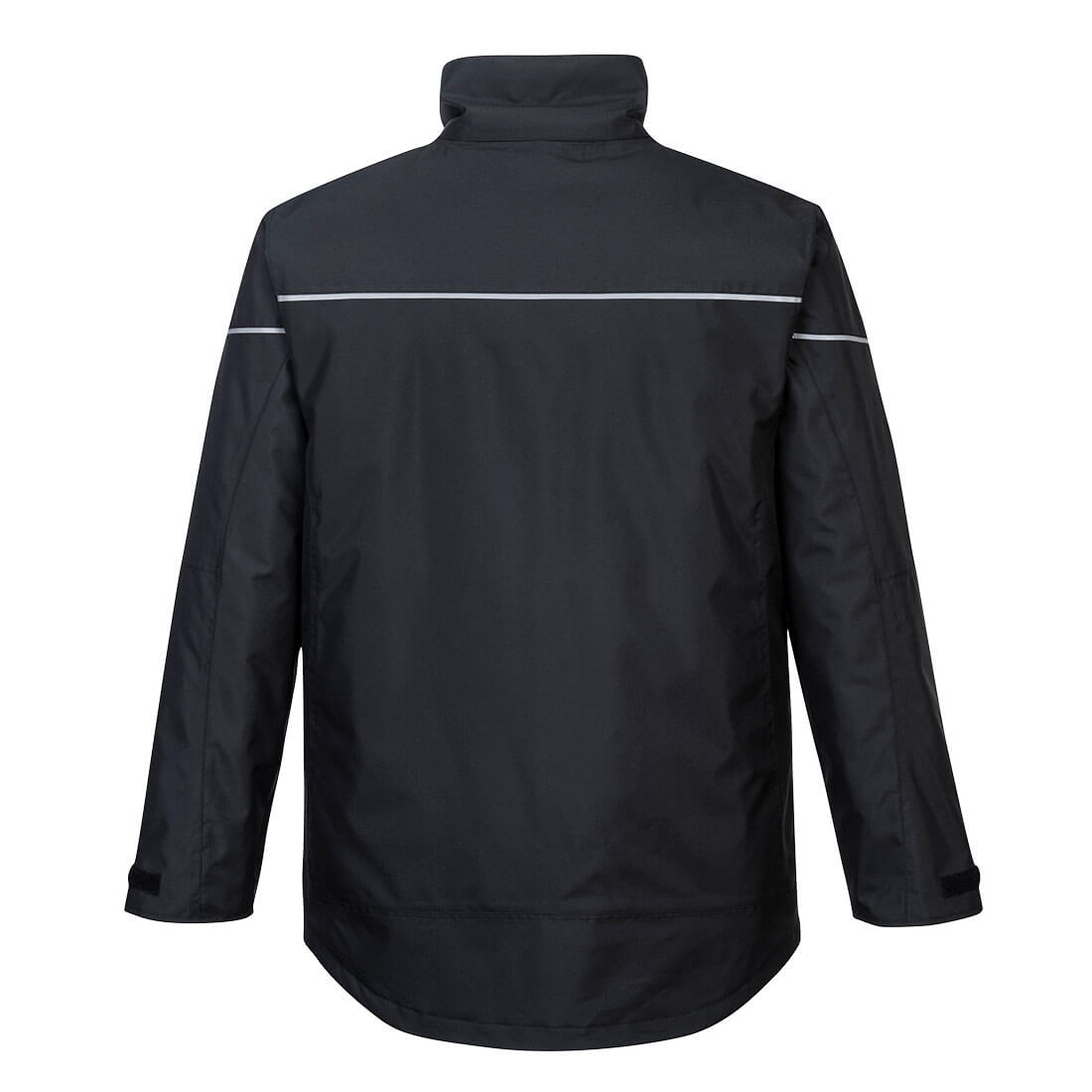Portwest PW362 PW3 Winter Jacket in Black, back view