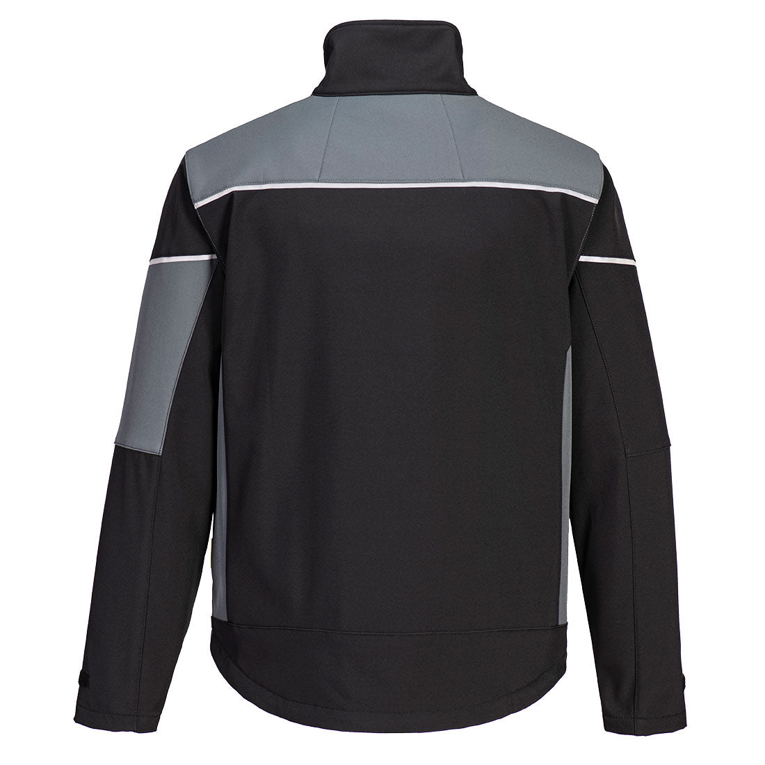 Portwest PW378 PW3 Softshell (3L) in Black/Zoom Grey, back view