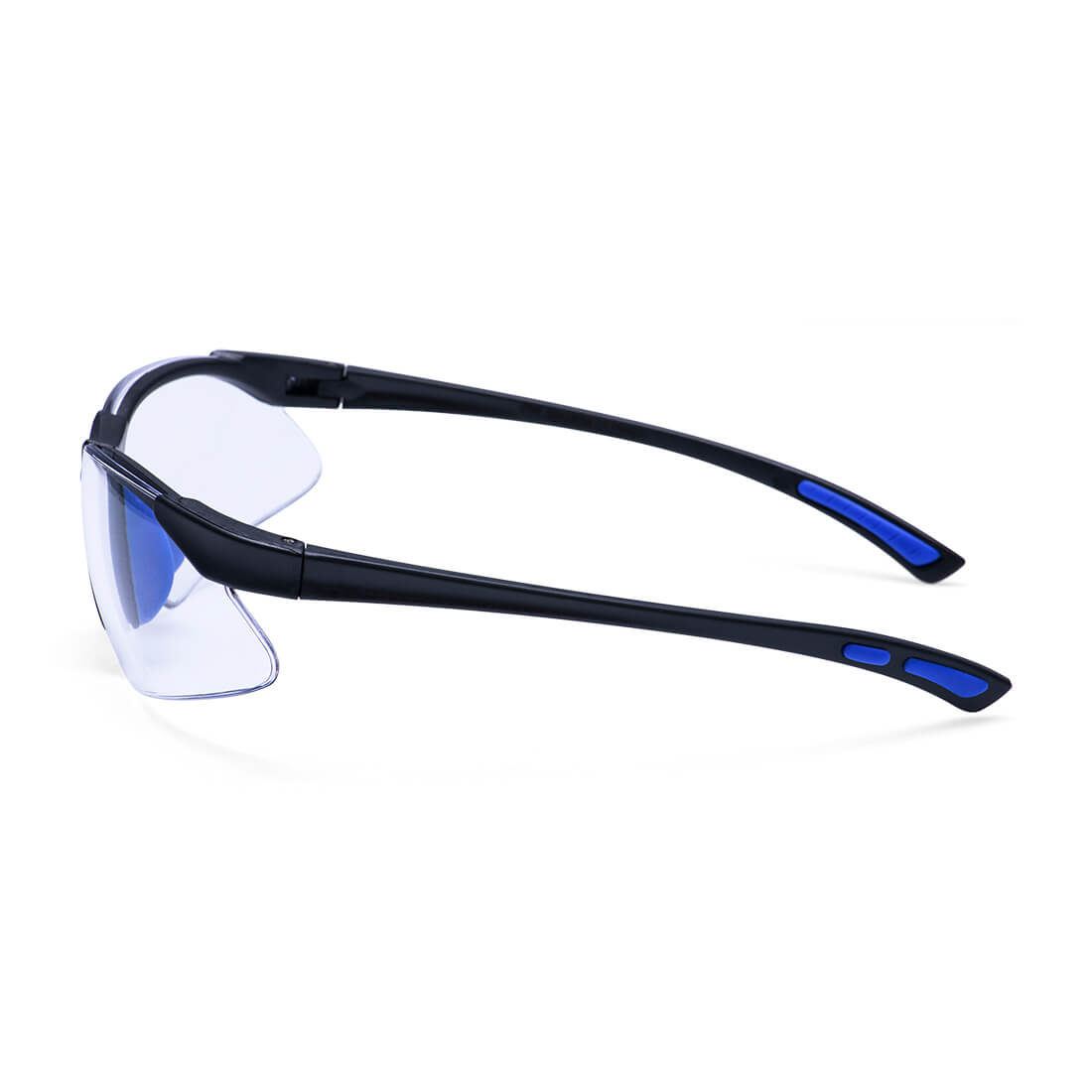 Portwest PW37 Bold Pro Spectacles in Blue, back view