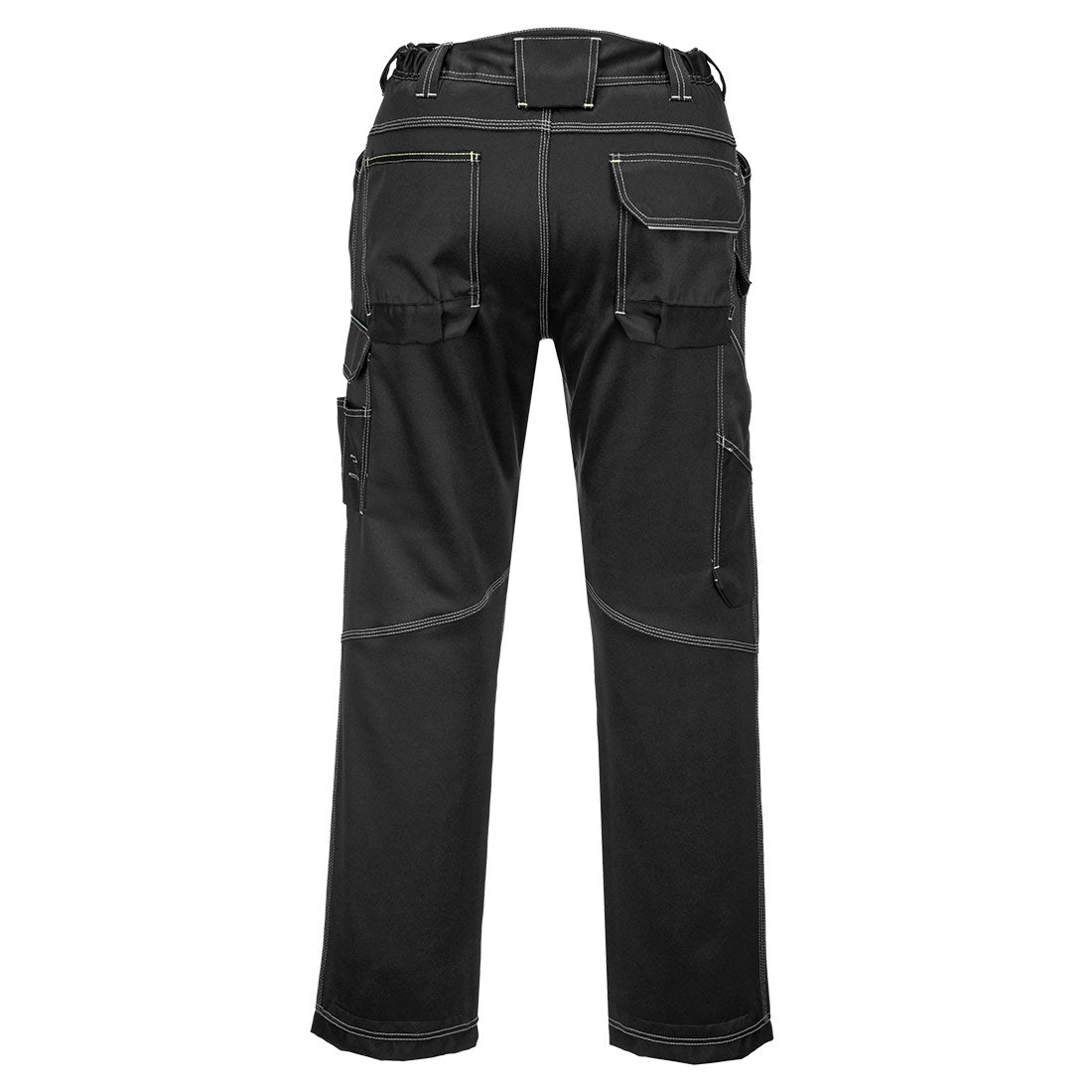 Portwest PW380 PW3 Women's Stretch Work Trousers in Black, back view