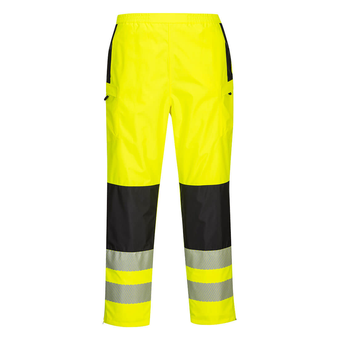 Portwest PW3 Hi-Vis Women's Rain Trousers in Yellow/Black, image 2