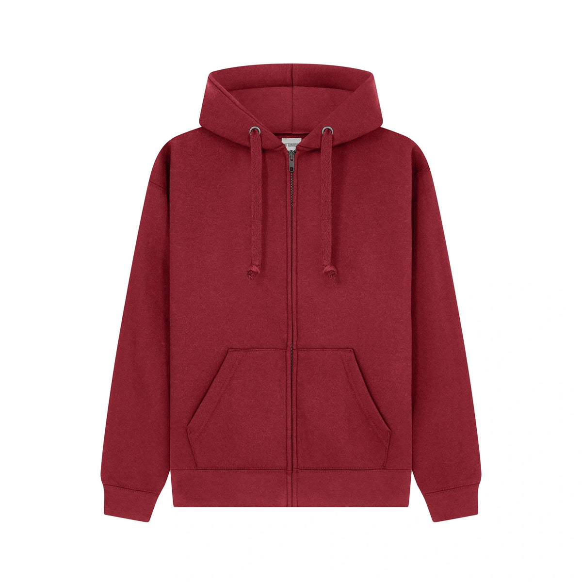 Cotton Ridge W88 Cassini Premium Zip Hoodie in Pepper Red