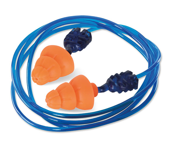 B-Safe Beeswift QED SNR34 Corded Tri Flange Reusable Ear Plugs, main product image