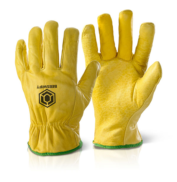 Click Beeswift Quality Lined Drivers Gloves, main product image