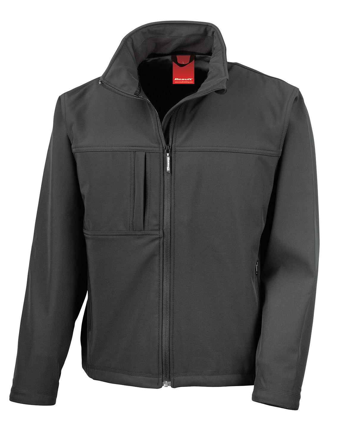 Result Classic softshell jacket in Black†, front view