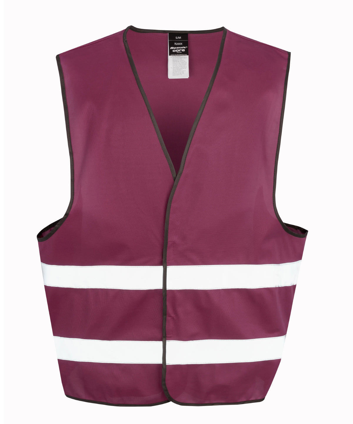 Result Core Hi-vis vest in Burgundy, front view
