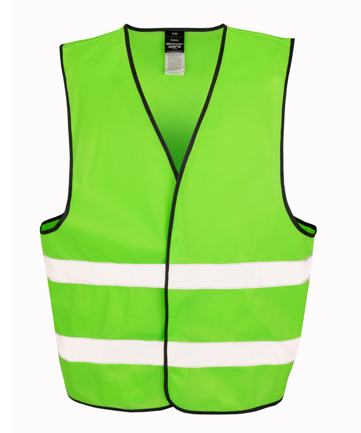 Result Core Hi-vis vest in Lime, front view
